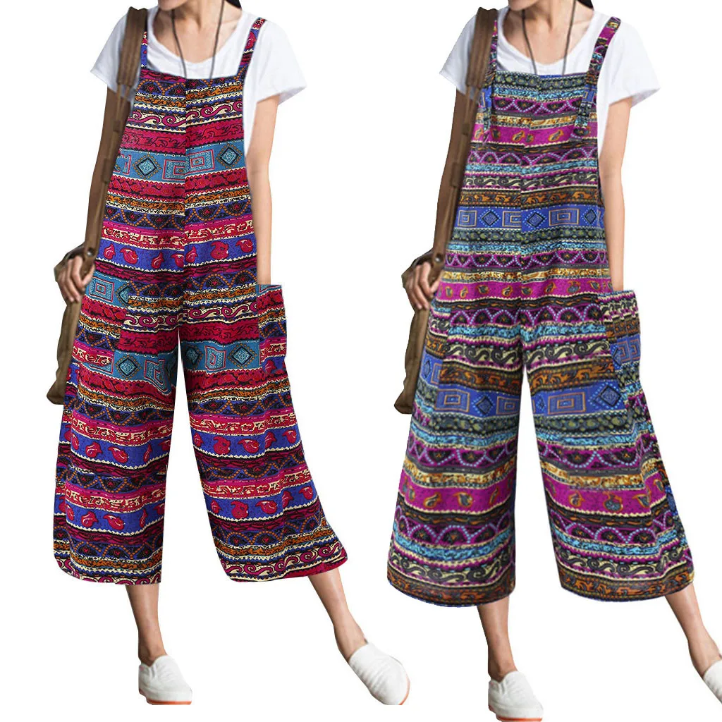cotton striped jumpsuit