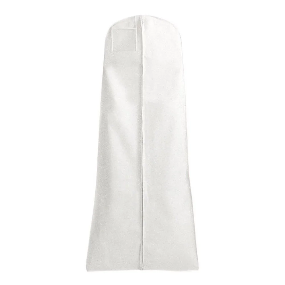 

Dustproof Cover Non-woven Organizer Case Storage Bag Wedding Dress Clothes Thick Garment Extra Large Protection For Bridal Gown