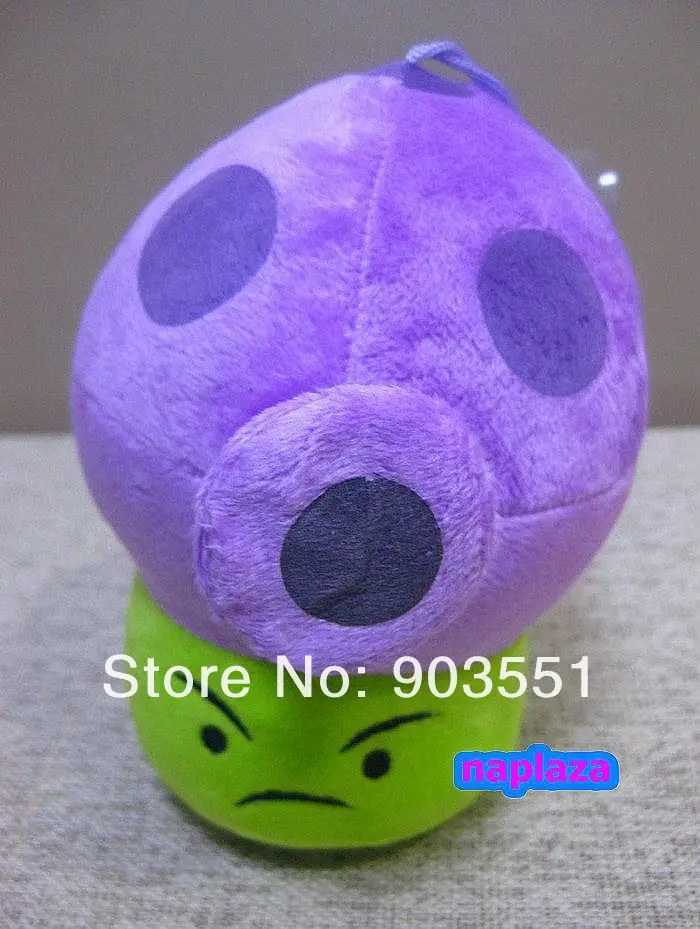 Free Shipping  6" Plants VS zombies PVZ Fume-Shroom Stuffed Soft Plush Toy