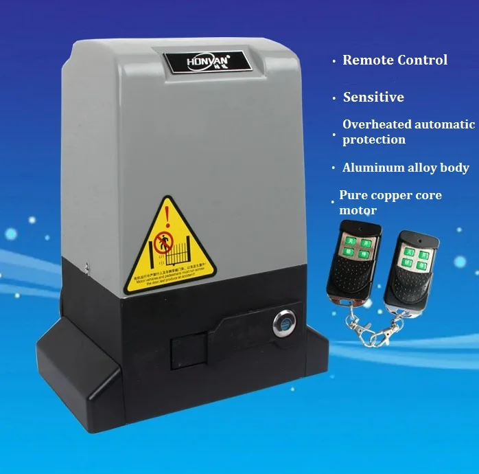 Automatic Remote Control Sliding Gate Motor Opener Kit With Magentic Limit Switch Driving Less Than 800kgs Portal For Access
