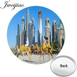 JWEIJIAO ОАЭ Дубаи пейзаж юбилей одна сторона плоская миниатюрное карманное зеркало Макияж косметическое зеркало ручной дорожный кошелек