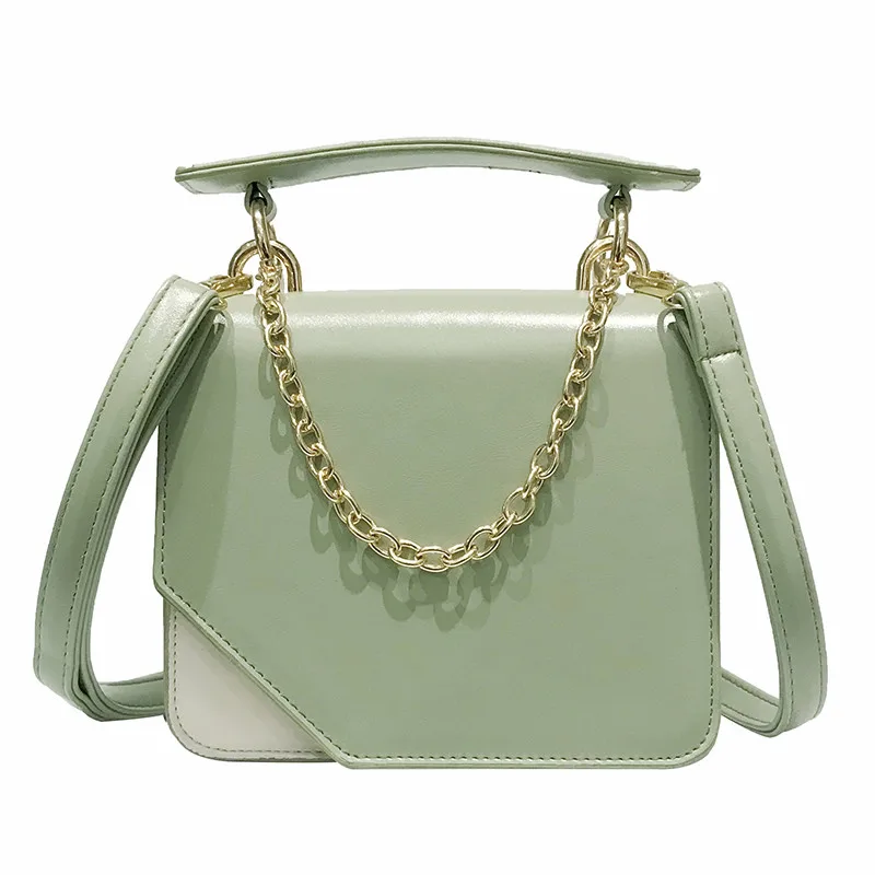 

Women's Fashion Leather Simple Chain Handbag Small square package Crossbody Bags for Girls Messenger Bags for Female bolso mujer