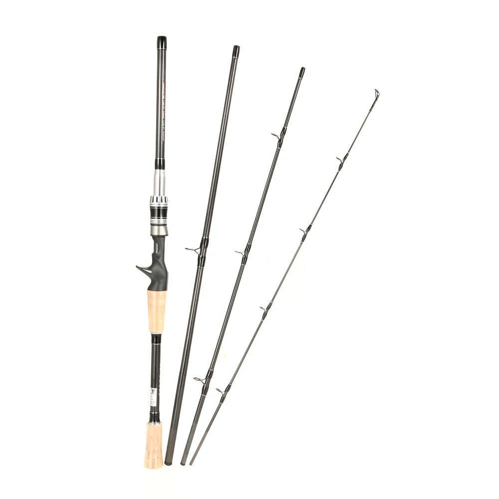 4 Sections Telescopic Fishing Rod Spinning Rod Pole Spinning Casting