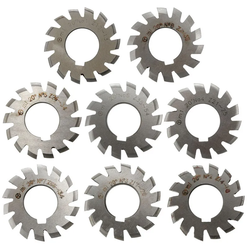 Модуль 1 PA20 диаметр 22 мм #1 8 HSS Involute Gear Фрезерный резак Высокоскоростная сталь