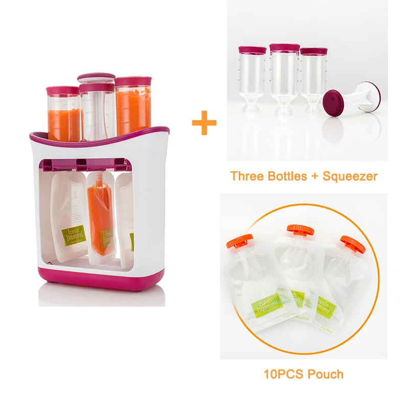 

Baby Food Station Feeding Maker Juice Squeeze Containers Storage Organic Toddler Solid Juice Make Kid Insulation Bag Supplements
