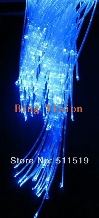 

0.75mm*3 3 core twinkle side glow fiber cable with 15mm dot spacing,for water screen and water fall, 450m/roll