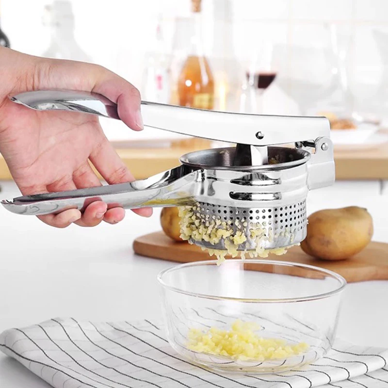 Large Stainless Steel Manual Potato Ricer Masher Squeezer Boiled Fruit Vegetable Presser Crusher Puree Maker Kitchen Gadgets (1)
