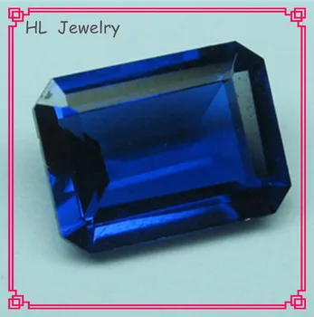 

10*12mm Octangle Shape Nano Loose Stone Nano Technology Good Quality Blue Corundum Loose Stone For Ring