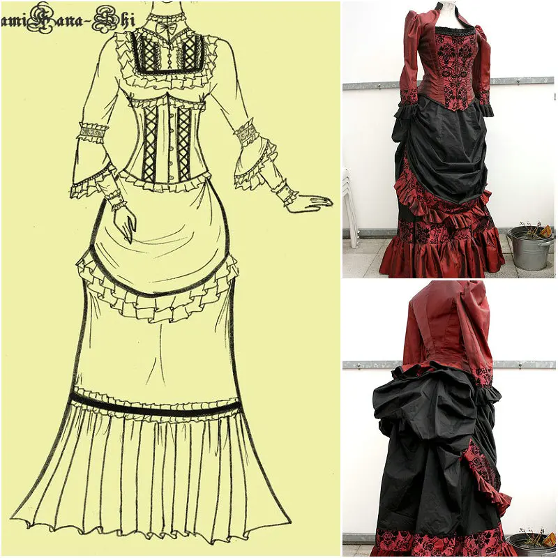 Robe Victorienne Des Annees 1800 Fait Par Nos Clients Robe Vintage De Guerre Civile Costume De Voyage Et De Visite 1860 Us6 36 Aliexpress