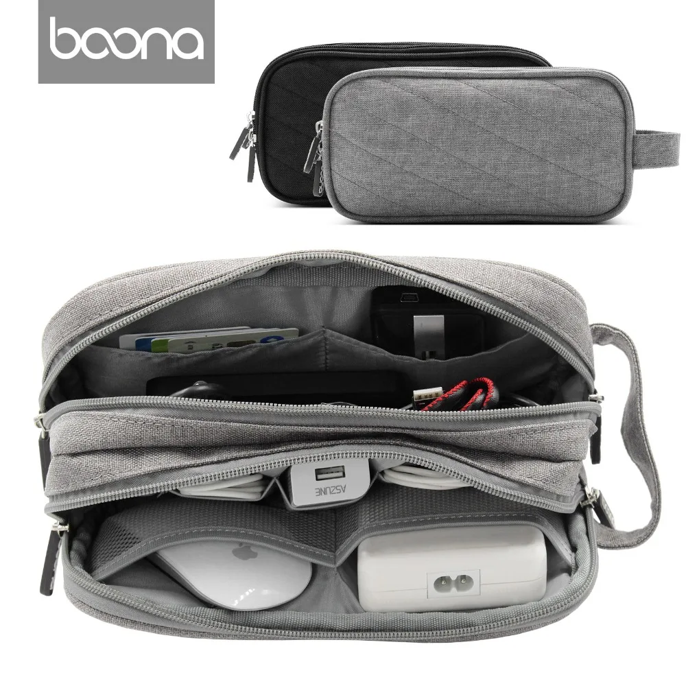 Us 13 72 15 Off Boona Digital Storage Bag Electronic Accessories Travel Organizer For Hard Drive Organizers Usb Flash Sd Card Case In