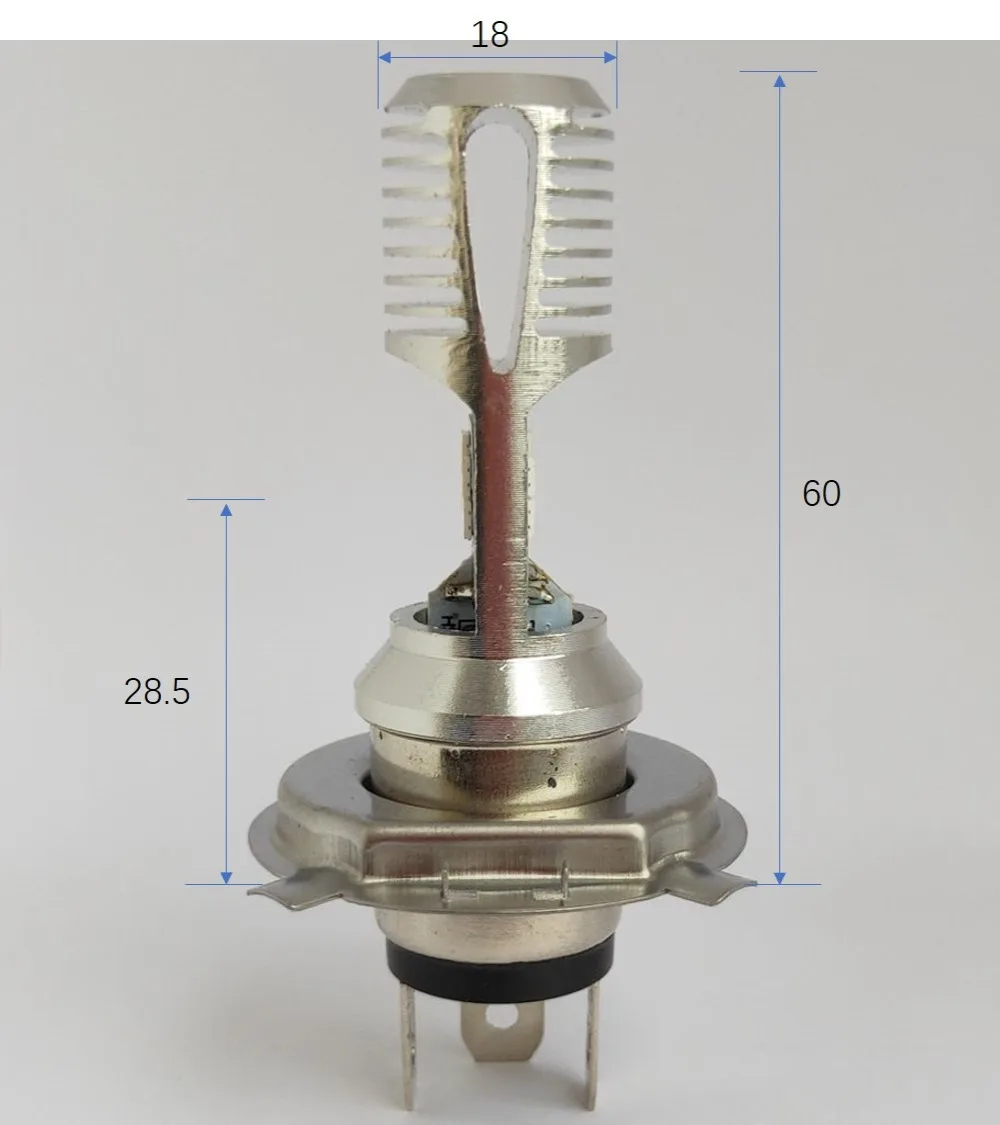 T19 светодиодный мотоцикл светодиодный фар фара мотоцикла HS1 светодиодный P15D 4 светодиодный s чип 1000lm 6000K 1 шт