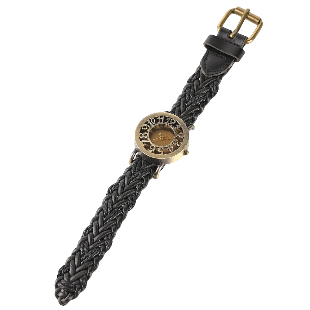 National Retro Knitted Band Desgin Female Wrist Watch Gift Vine Hollow Dial Quartz Women Watches relogio feminino (6)