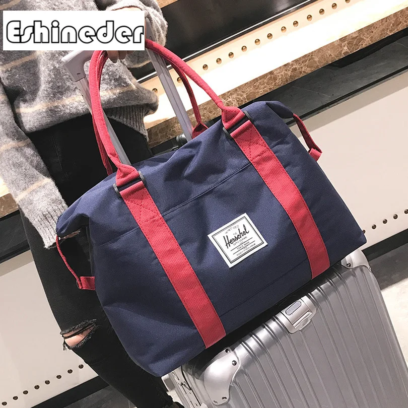 

ESHINEDER Oxford Travel Bag Travel Abroad Boarding Bag Large Capacity Hand Luggage Shoulder Bag Storage Clothes Bag Case