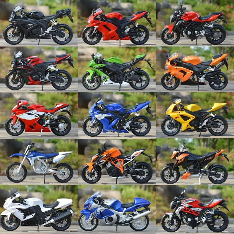 

1/12 Finished Motorcycle Model Building Kits Toy World famous motorcycle assemble with Pedestal Puzzle For boys Gift