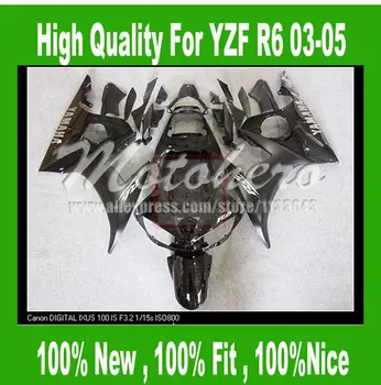 

YZF R6 fairing for Yamaha YZF R6 2003 2004 2005 #Lll8u YZF-R6 YZFR6 03 04 05 motorcycle fairing parts black Body