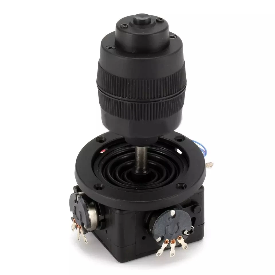 

JH-D400X-R2 5K R4 10K 3 Axles 3D Industrial Rotary Joystick Push Button Switch