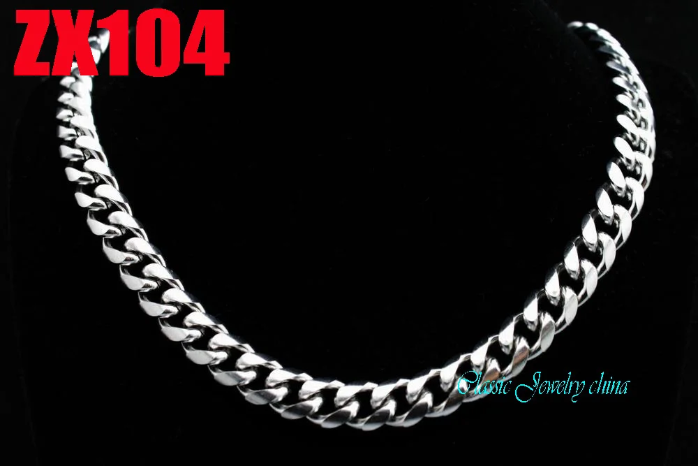 1"-38" 10 мм круговая дуга в форме Куба цепь из нержавеющей стали цепочка на шею ювелирные изделия для мужчин ювелирные изделия для панков кольца 10 шт. ZX104