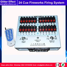 24 cue Stage cold fireworks firing system indoor fountain pyrotechnic Wireless Igniter Fireworks firing machine