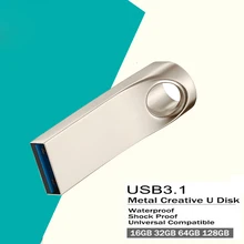 Mini Cle USB 3.1 Pendrive 128 GB Memoria Usb 3.0 Flash Drive 256GB 128GB 64GB 32GB Metal OTG Pen Drive Flash Disk Memory Stick