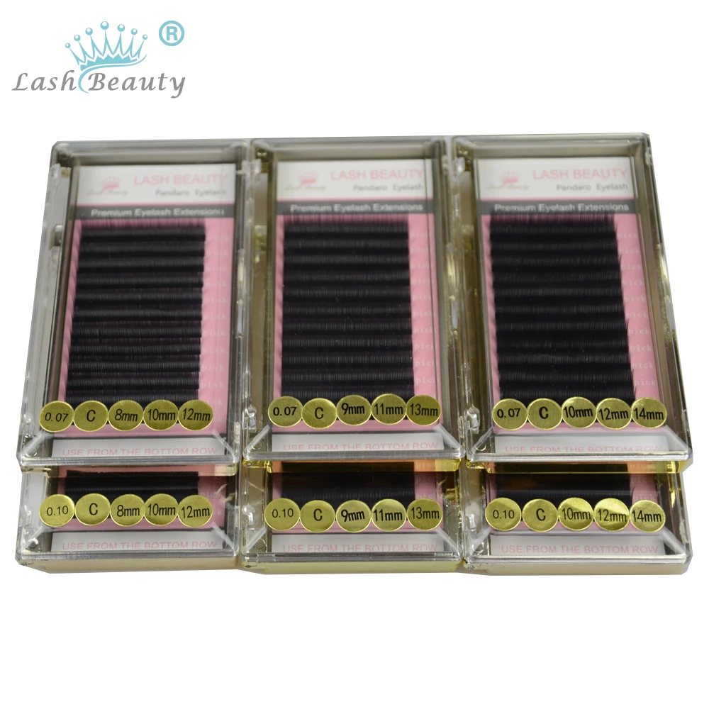 10 Trays Camellia Eyelash 3D-6D 0.03-0.07 Easy Fanning Natural Camellia Auto Fan Eyelashes Extension Golden Box High Quality 6