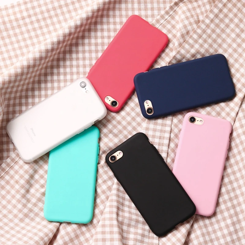 10 шт./лот, цветной чехол Macaron для iphone 7 plus, iphone 7, 7 plus, 6 plus, мягкий силиконовый милый чехол для iphone 6S, 6 s plus, чехол s