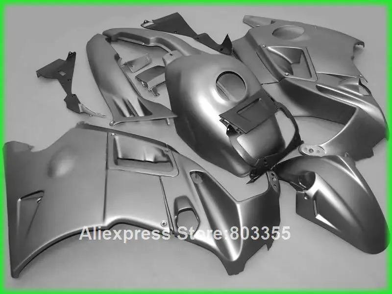 Серебряные Обтекатели для Honda CBR600 F2 комплект обтекателей мотоцикла 1991 1994