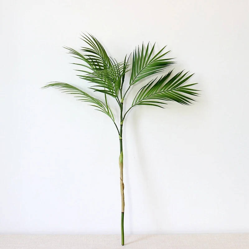 Зеленые искусственные Пальмовые Листья моделирование тропические растения черепаха ветка листьев DIY украшения для дома и свадьбы Цветы