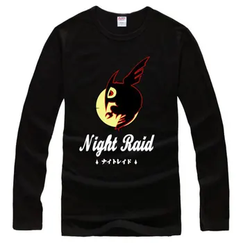 

2017 Fashion Men T Shirt Anime Akame Ga KILL Night Raid Tatsumi Tshirt Long Sleeve Cotton T-shirt Base Shirt Cosplay