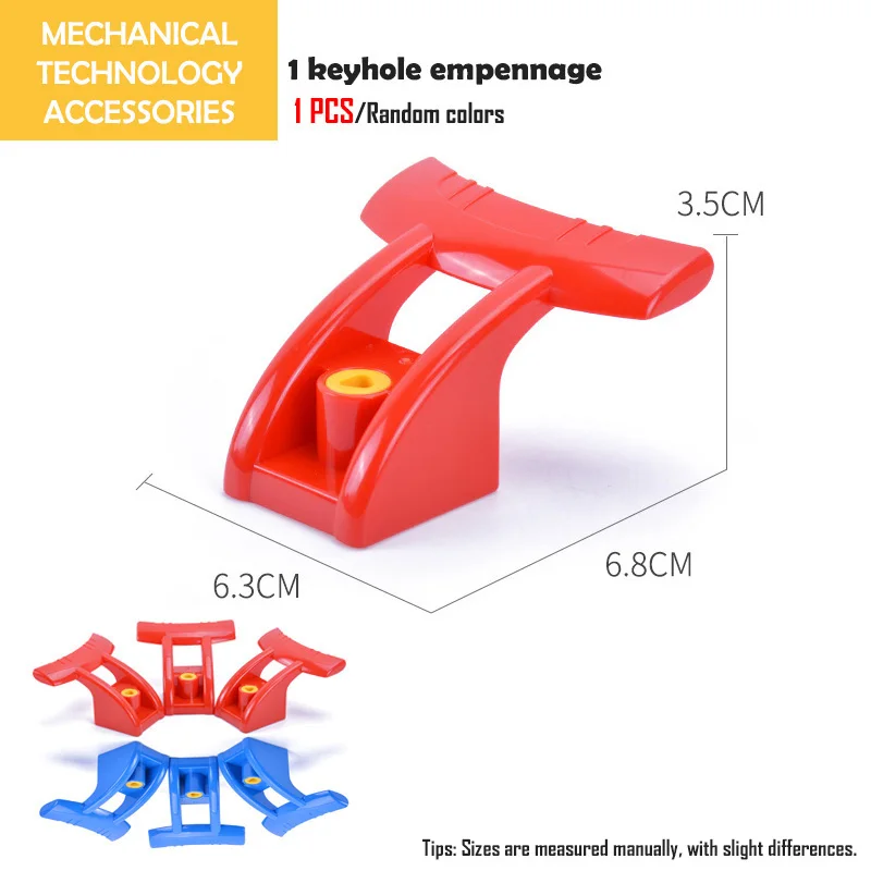 Совместимость с Duploed большая частица строительные блоки детские игрушки DIY технология инженерное оборудование сборочные аксессуары игрушка подарок - Цвет: 0752