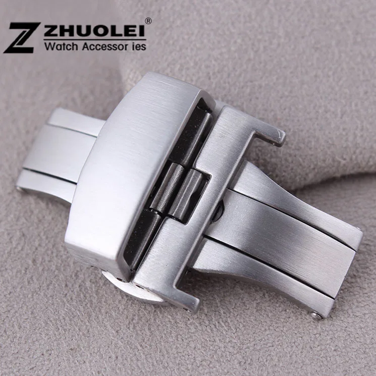 20mm New High Quality Brushed Silver Stainless Steel Butterfly Depolyment Clasp Buckle For Watch Strap Band Free Shipping 20mm New High Quality Brushed Silver Stainless Steel Butterfly Depolyment Clasp Buckle For Watch Strap Band Free Shipping