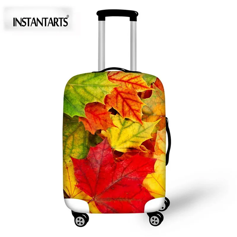 INSTANTARTS Vintage Plants Leaves Luggage Protective Covers Apply to 18 30 Inch Trunk Case Thick