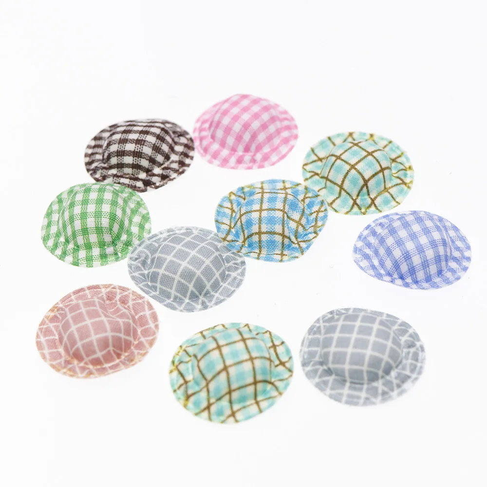 100pcs/lot Mix Style Mix colors Mini Doll Hat Beautiful Girls Toy Fashion Doll Classic Dolls Fashion Baby Toy miniature figurines miniature ornament