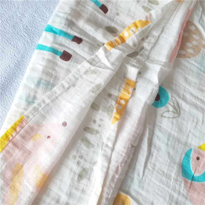 Супер мягкий хлопок муслин детские пеленки одеяла спальные обертывание одеяло органический хлопок младенец из муслина для новорожденных Пеленальное Одеяло