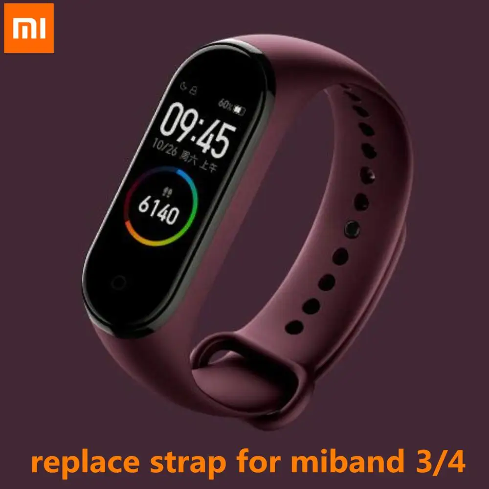 Оригинальный браслет Xiaomi для mi band 4 3 NFC спортивный силиконовый ремешок на