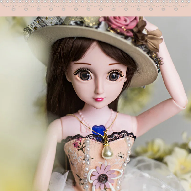 

Girl Toy Simulation Variety Model Dress Up Wedding Princess Doll Set Gift Box