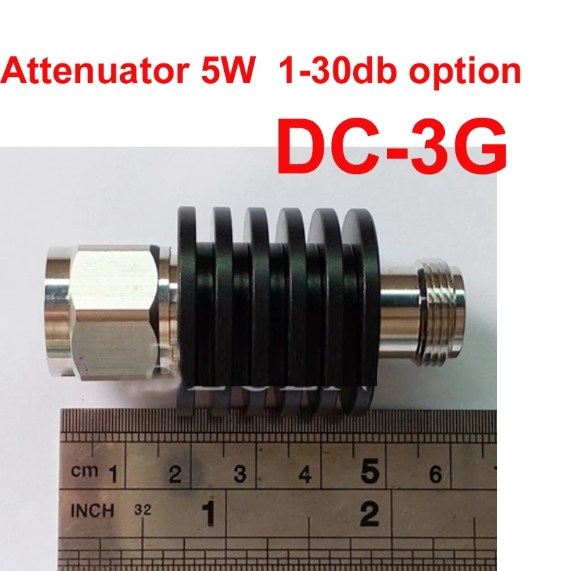 use 5W RF attenuator N male to female DC 3G 1 30DB attenuation