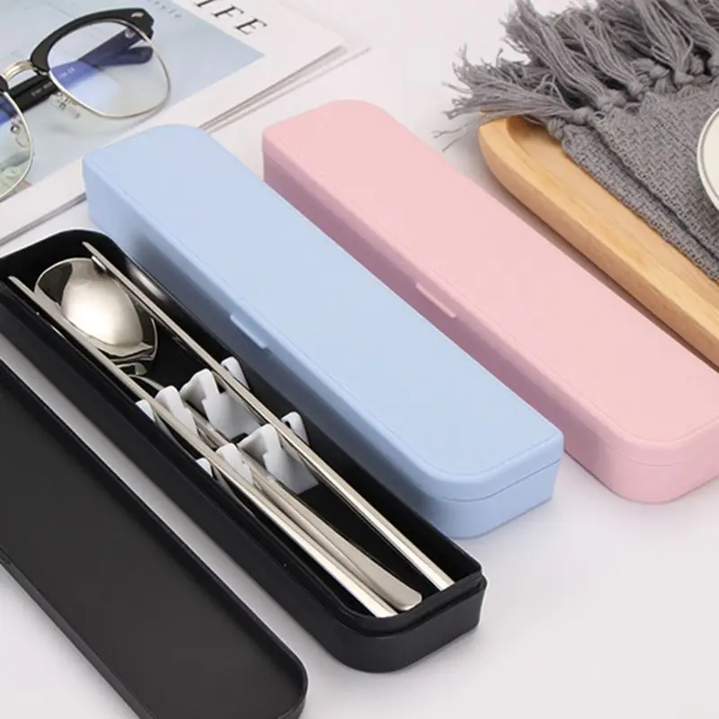 

Portable Pencil Case Tableware Storage Box Picnic Chopstick Spoon Container Kitchen Utensil Tool Office Supplies