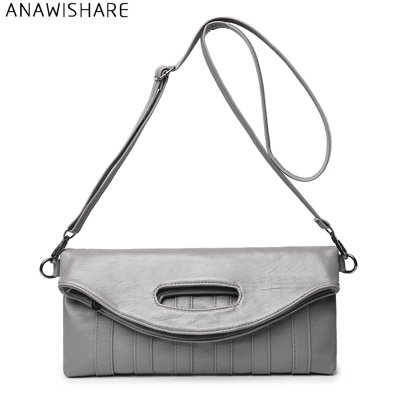 

ANAWISHARE Women Day Clutches Crossbody Bag For Women Messenger Bags Shoulder Bags Women Leather Handbags Evening Party Bags