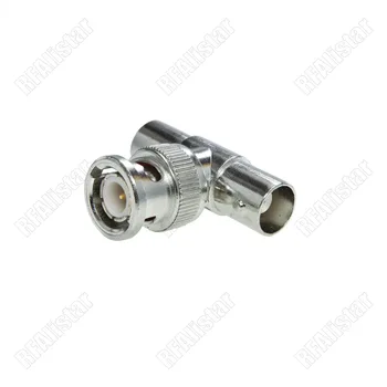 

100 Pieces BNC Male Plug to Two BNC Female Jack RF Adapter Connector 3 Way BNC-BNC "T" Type Nickel Brass