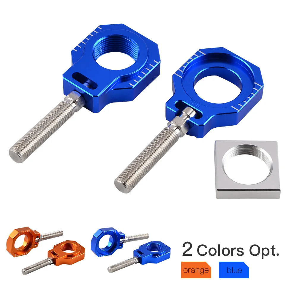 CNC Rear Axle Blocks Chain Adjuster For KTM 125 200 250 300 350 450 SX SXF XC XCF 2013-2019 Husqvarna TC FC FX TX 2017-2019 | Автомобили и