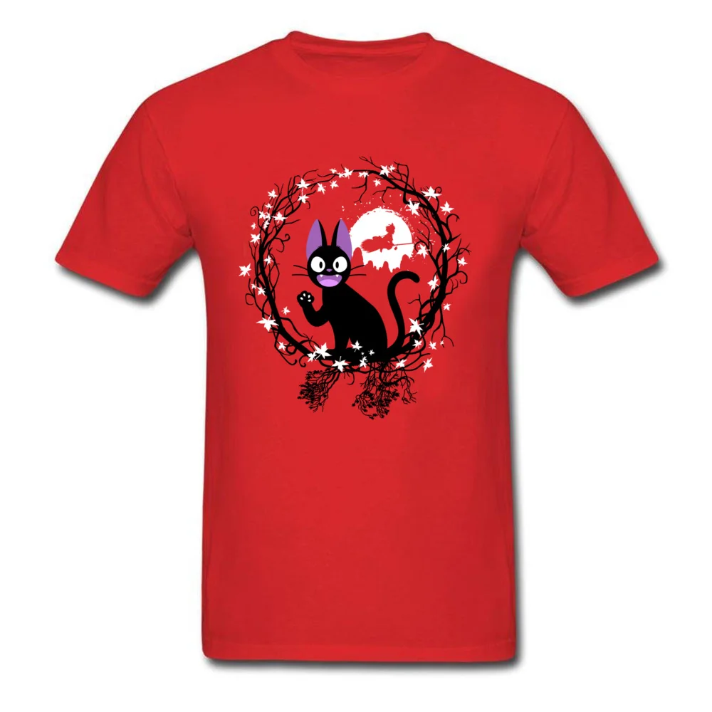 cat circle 6275 Casual T Shirts for Men 100% Cotton Fabric Father Day Tops Shirt Printed Tee Shirts Short Sleeve Brand O-Neck cat circle 6275 red