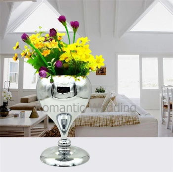 

Free shipment 10PCS/lots flower metal vase for Wedding decorations&event products&party decorations