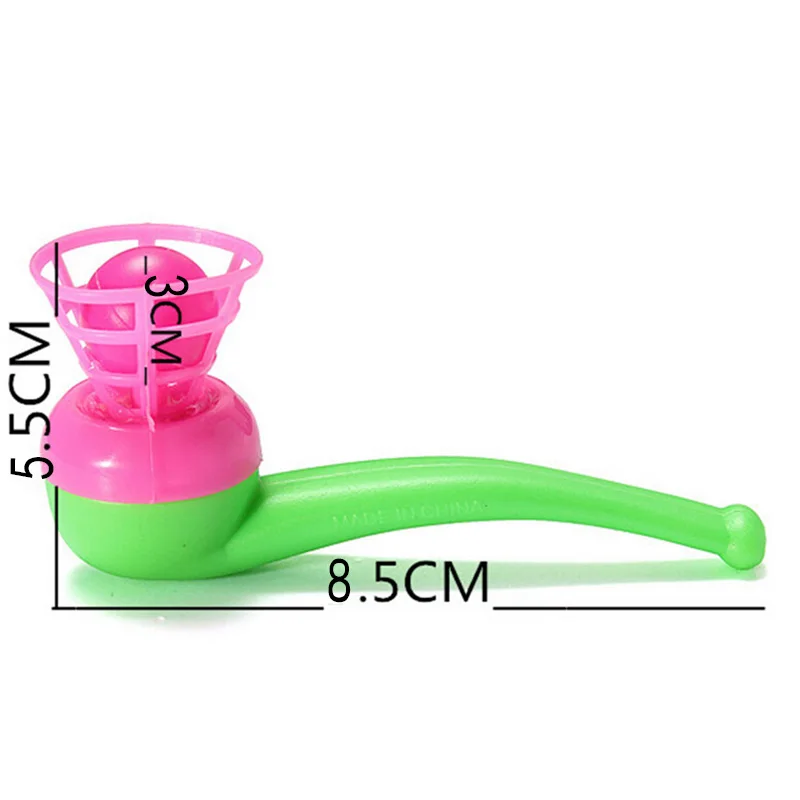 10 PCS Plastic Pipe Balls Blow Blowing Toys Wedding Party Favors