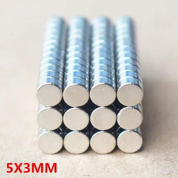 

50/100/500pcs 5x3 Neodymium Magnet 5*3 mm Permanent N35 NdFeB Super Strong Powerful Small Round Magnetic Magnets Disc 5mm x 3mm
