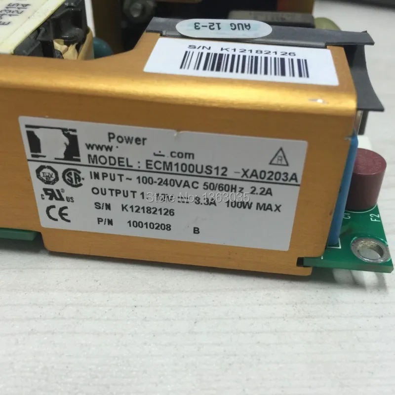 ECM100US12 XA0203A источник питания Вход 100 240VAC 50/60 Гц 2.2A выход 12 В 8.3A Вт макс используется