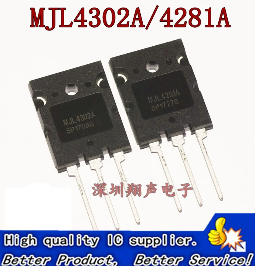 Бесплатная доставка 5 пар MJL4302A MJL4302 MJL4281A MJL4281 MJL4281AG MJL4302AG TO-3PL 10 шт. | Электроника