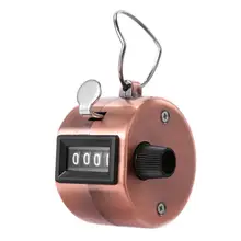 Мини-механический цифровой Ручной учетный счетчик 4 цифры номер Портативный счетчик ручной подсчет гольф-кликер для офиса