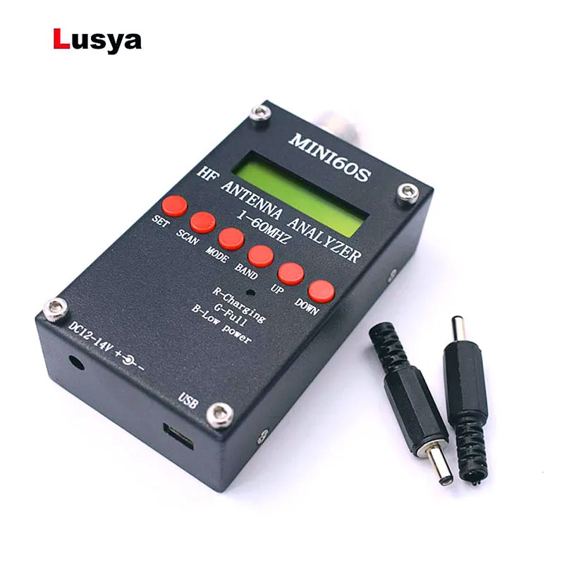 USB High Precison bluetooth Android HF ANT SWR Analyzer 1 60MHz Mini60
