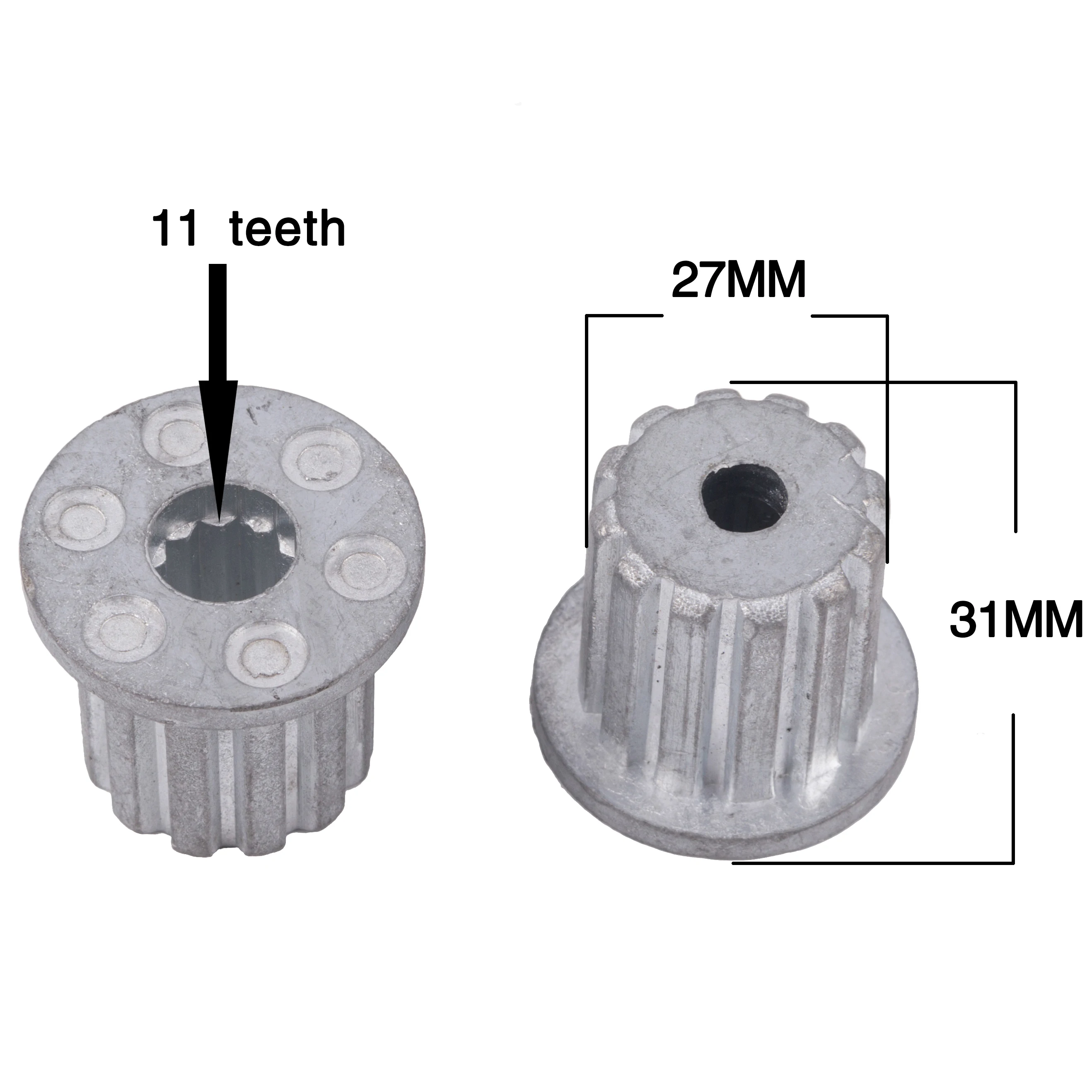 Общие стиральная машина пульсатор центр 11 зубов большой размер шестерни Лист воды металла оси запчасти