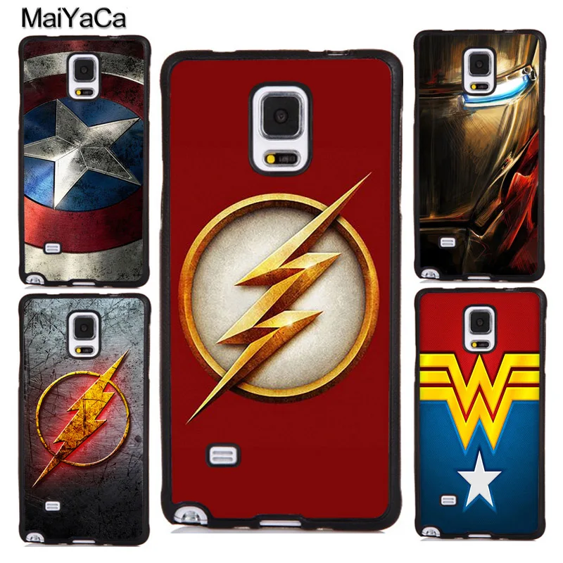 MaiYaCa Marvel супергерой Бэтмен Логотип чехлы Телефон для samsung Galaxy S3 S4 S5 S6 S7 край S8 S9 плюс примечание 4 5 8 задняя крышка